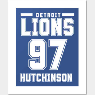 Detroit Lions Hutchinson 97 American Football Posters and Art